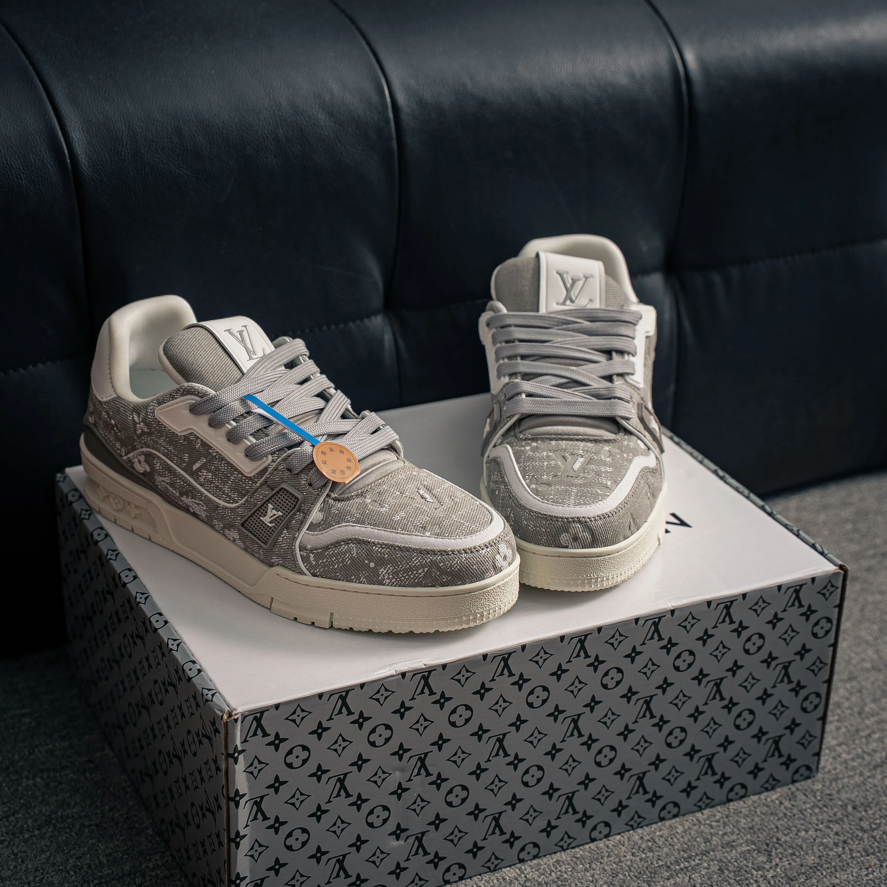 【L 2 】 Premium LV Classic New Arrival ✦ 1:1 ， ， ✦ Cowhide Leather Shoes ， LOGO ✦ + ，